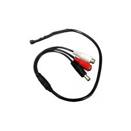 [CLCA1PDVR] MICROFONO ESPIA PARA CCTV + CABLE 25 MTS