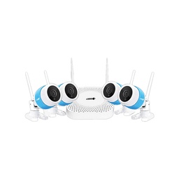 [CLW4AN4W1B] NVR INALÁMBRICO 4 CANALES / 4 CAMARAS 720P SALIDA HDMI, VGA Y 8 CAMARAS BULLET 720P, FORMATO WIRELESS IP, PROTECCION IP66 / CAPACIDAD DE DISCO DURO HASTA 4TB // MARCA LOGAN
