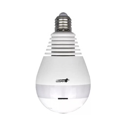 [CLWAHQDW] CÁMARA BOMBILLO DE SEGURIDAD, PANORÁMICA, INALÁMBRICA DE 360 ° FISHEYE IP // LED // CÁMARA PARA BEBÉS Y MASCOTAS CON DETECCIÓN DE MOVIMIENTO // AUDIO BIDIRECCIONAL // VISIÓN NOCTURNA // ONVIF 2.0 // RANURA MICRO SD DE HASTA 32 GB// MARCA LOGAN