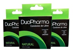 [CDPHM3A] PRESERVATIVOS DUOPHARMA CAJA 3 UNIDADES