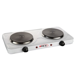 [CBCE2P20W-ZI] COCINA ELECTRICA DE 2 HORNILLAS TIPO PLATO 110V 60Hz 2000W MARCA BROS Technology