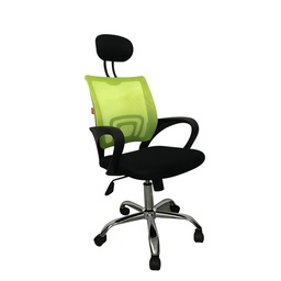 [CEDJYX0033WGREN] SILLA DE OFICINA TIPO TOKYO / CON REPOSACABEZA/VERDE/ DIMENSIONES 57*62*110 MARCA ELEDO