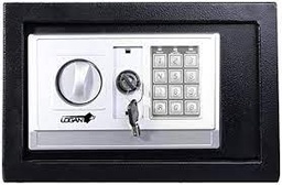 [L-DBB1N-CSB] CAJA FUERTE DIGITAL GRANDE | IGNÍFUGA | ANTIVANDÁLICA | TAMAÑO 35 CM X 25 CM X 25 CM | COLOR NEGRO | MARCA LOGAN