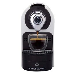 [CCWNCM01W] MAQUINA DE ESPRESSO / COMPATIBLE CON CAPSULAS NESPRESSO /COLOR BLANCO / INCLUYE SUJETA CAPSULAS / MARCA CHEFWAVE