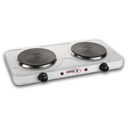 [BCE2P25WSTZ] COCINA ELÉCTRICA DE ACERO INOXIDABLE // 2 HORNILLAS TIPO PLATO 110V 60Hz 2500W MARCA BROS Technology