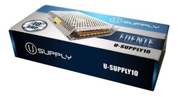 [USUPLLY10] FUENTE DE PODER 12 VOLTIOS 10 AMPERIOS PARA CCTV-CINTAS LED 7 CANALES MARCA U SUPPLY