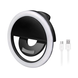 [CRK12-BK] ARO DE LUZ// 36 LED //3W// RECARGABLE COLOR NEGRO