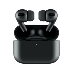 [CAIRPODBK] AUDIFONO, COLOR NEGRO, AIRPODS PRO MACAROON, BLUETOOTH BT 5.0 DISTANCIA 10-20 METROS, TIEMPO DE CARGA UNOS 40 MINUTOS, BATERIA EN CADA AURICULAR 45 MAH, ESTUCHE DE CARGA 300 MAH.