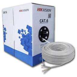 [DS-1LN6-UE-W(O-STD)] CABLE DE RED CAT6 UTP // 305 METROS // COBRE SÓLIDO DESNUDO 100%// DIÁMETRO DE AISLAMIENTO 0,95 ± 0,05 MM // ESPESOR 0,50 ± 0,05 MM //MATERIAL PVC (CUMPLE CON ROHS) // TRANSMISIÓN POE LARGA DISTANCIA GARANTIZADA| MARCA HIKVISION