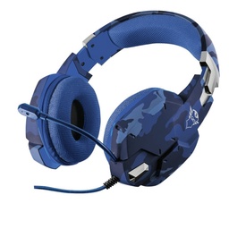 [CAGAK41] AUDIFONOS GAMER CON MICROFONO / COLOR CAMUFLAJE AZUL /
TAMAÑO 40 MM / SENSIBILIDAD: 112dB+/-3dB / LONGITUD DEL
CABLE 1.2 M / PUERTOS JACK